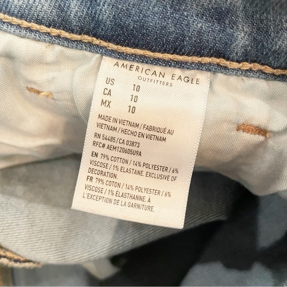 American Eagle Outfitters Mom Jean Shorts 10 Denim - Picture 7 of 8